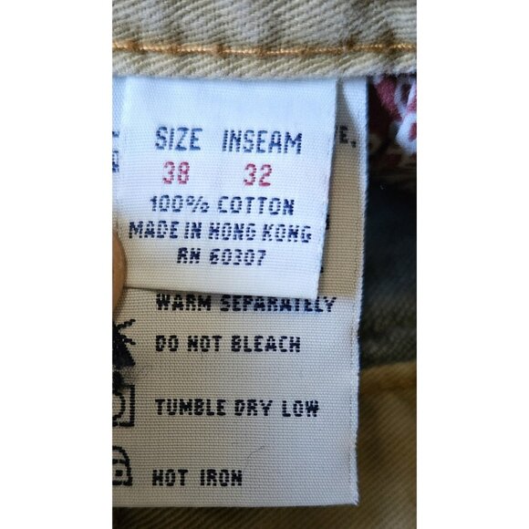 VTG UnionBay Jeans Mens Sz 38x32 ~Light Wash~ Wide Leg ~ High Rise~ Hong Kong - Picture 12 of 16